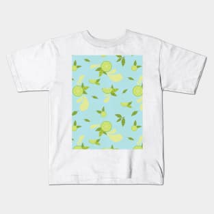 Citrus Splash Seamless Surface Pattern Design Kids T-Shirt